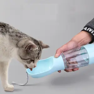 Multifunctional Pet Feeding Water Bottle, Outdoor Travel Cup, Three-In-One Pet Supplies, Portable Dog Water Bottle with Food Container