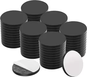Flexible Magnetic Dot with Self Adhesive, 60 PCS round Small Magnetic Stickers with Adhesive Backing Peel & Stick Magnets Stickers for Crafts, Office, DIY Projects, 60 Pack 20X2Mm YSTIME
