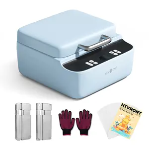 HTVRONT Phone Case Heat Press Machine Compatible with iPhone - H17 Phone Case Auto Heat Press with 3D Vacuum Heat, Precise Temperature Sublimation Phone Case Press Machine for Badges, Coasters, etc