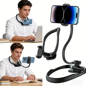 Neck Hanging Smartphone & Cellphone Holder - Hands-Free Accessory for Lazy People, First-Person Perspective Shooting, Vlog Live Streaming Chest Support Stand