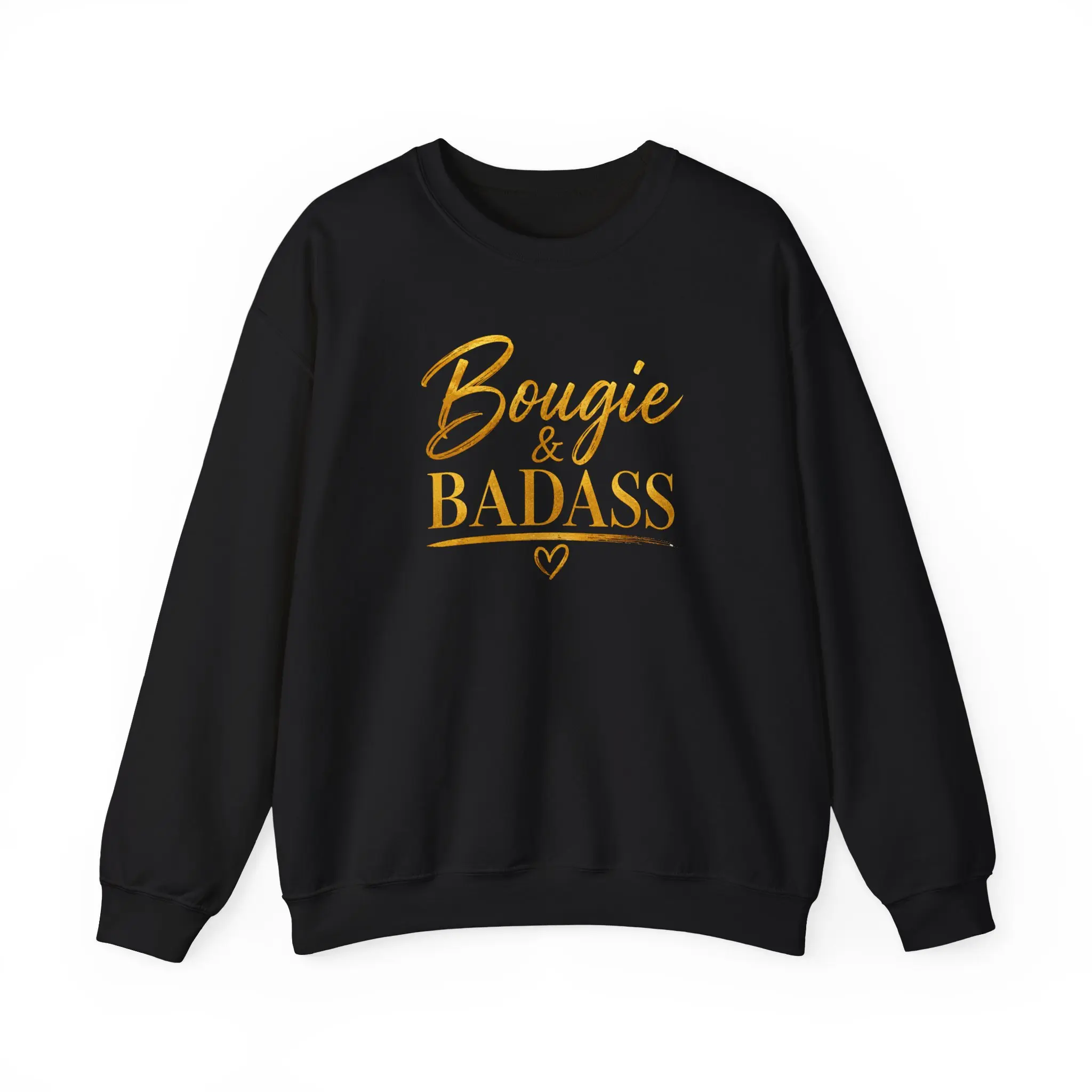 Women's Bougie & Badass Crewneck Sweatshirt - Stylish, Comfortable Fit (Women's Tops, Hoodies & Sweatshirts Category)