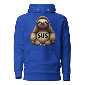 SUS Sloth Hoodie – Funny Gen Z Unisex Pullover | Gen Z Bruh