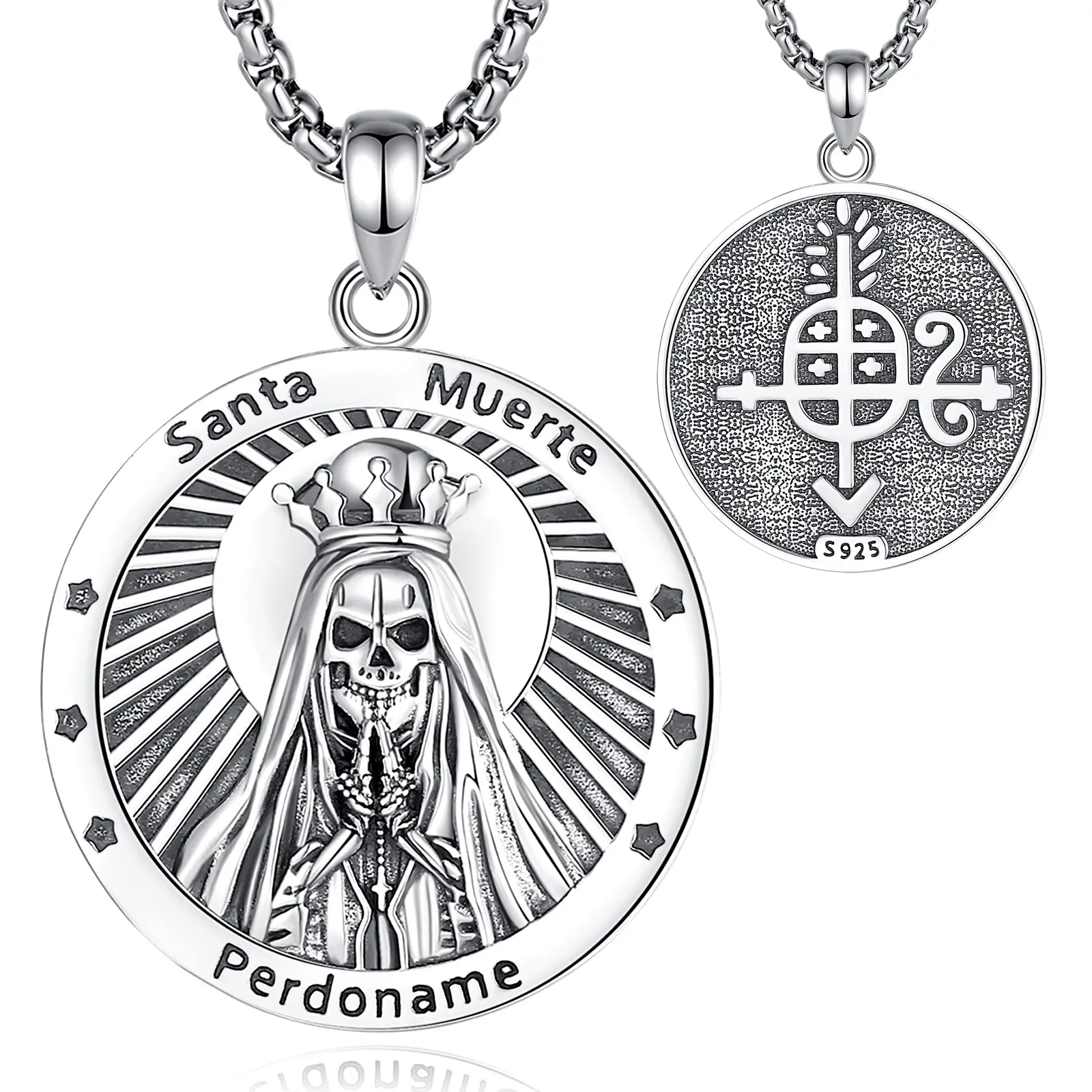 Style F Perdoname Santa Muerte Coin