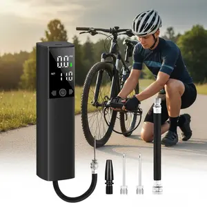 Portable Automatic Tire Inflator with Digital LCD Display, Smart Pump for Car Bike Ball Inflatable Toys, Home Outdoor Sports Equipment, Emergency Air Compressor for Swimming Pool Floats.