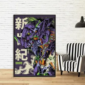 [Sale up to 50%] Neon Genesis Evangelion EVA Unit-01 Poster 2025  Minimalist Movie  High Quality Canvas Cloth Classic Anime Poster (NO FRAME)