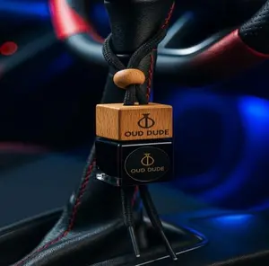 Oud Dude Khayaali Car Air Freshener - Dreamy Alluring Sensual Fragrance with Violet Leaf Bergamot Jasmine Orris Tonka Bean White Musk Cedar Woods