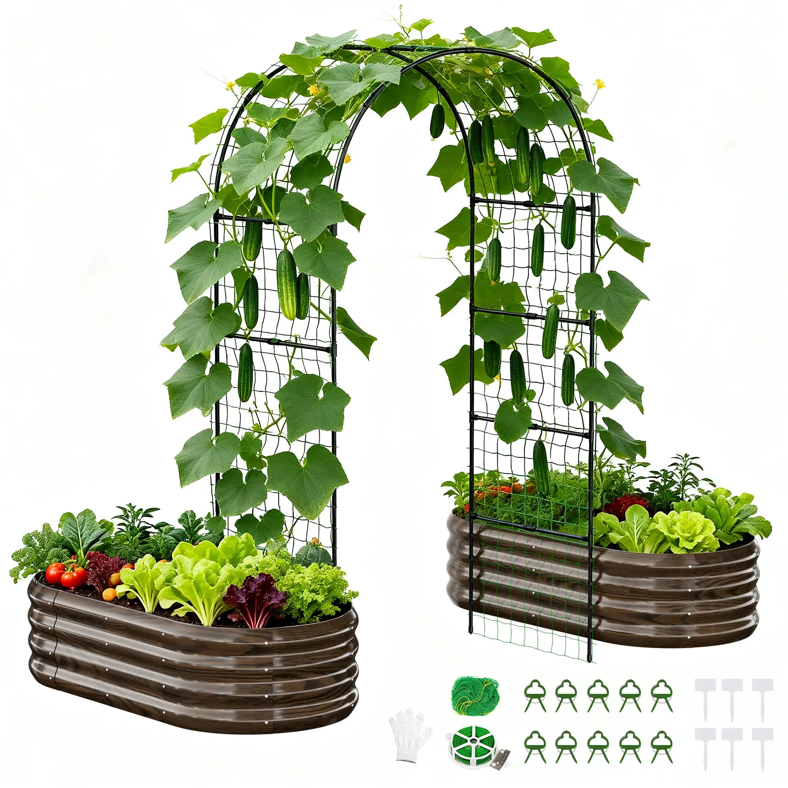 47"L × 87"H Woodgrain - Curved