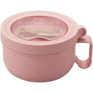 28.7oz Microwave Soup Bowl Containers with , Wheat Straw Ramen Noodles Cup Mug for  Noodles,Oatmeal, Gumbo, Salad,,Cereal &  - Easy-Grip Design,