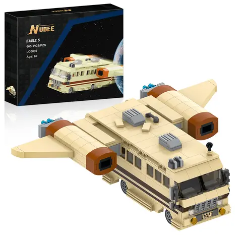 TENHORSES 667-Piece Vehicle Building Block Set with Detailed Cockpit & Interior, Creative Construction Model Toy for Kids Teens Adults 8+