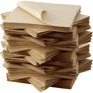 Eco Friendly, Grease Proof 12" x 12" Deli Wrap, 100 Pieces. Kraft Food Wrapping Sheets for Picnic, Festival, Fair or BBQ. Liner for Tray, Basket or Boat. Bulk Supply