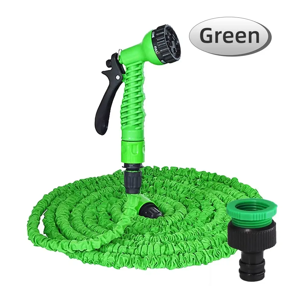 Expanding Expandable Flexible Garden Water Hose w Spray Nozzle 25, 50, 75, 100FT