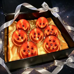 Oversized 7.6MM DBZ 7-Star Crystal Balls Set, with Premium Anime Gift Box – Home Decor Collectible Figurine, Ideal Gift for Anime Fan Boyfriend (Valentine’s/Father’s Day)
