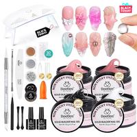 20g*4 Colors Solid Builder Gel Nail Art Kit