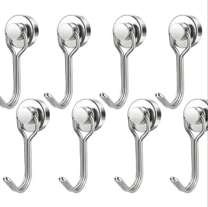 8 Pack Swivel Swing Magnetic Hooks 30LBS – Strong Neodymium Hooks for Cruise Cabins, Kitchen, Fridge & Other Magnetic Surfaces, Cruise Essentials 2026
