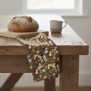 Acoustic Piano Flowers Tea Tower, Vintage Floral Tea Tower