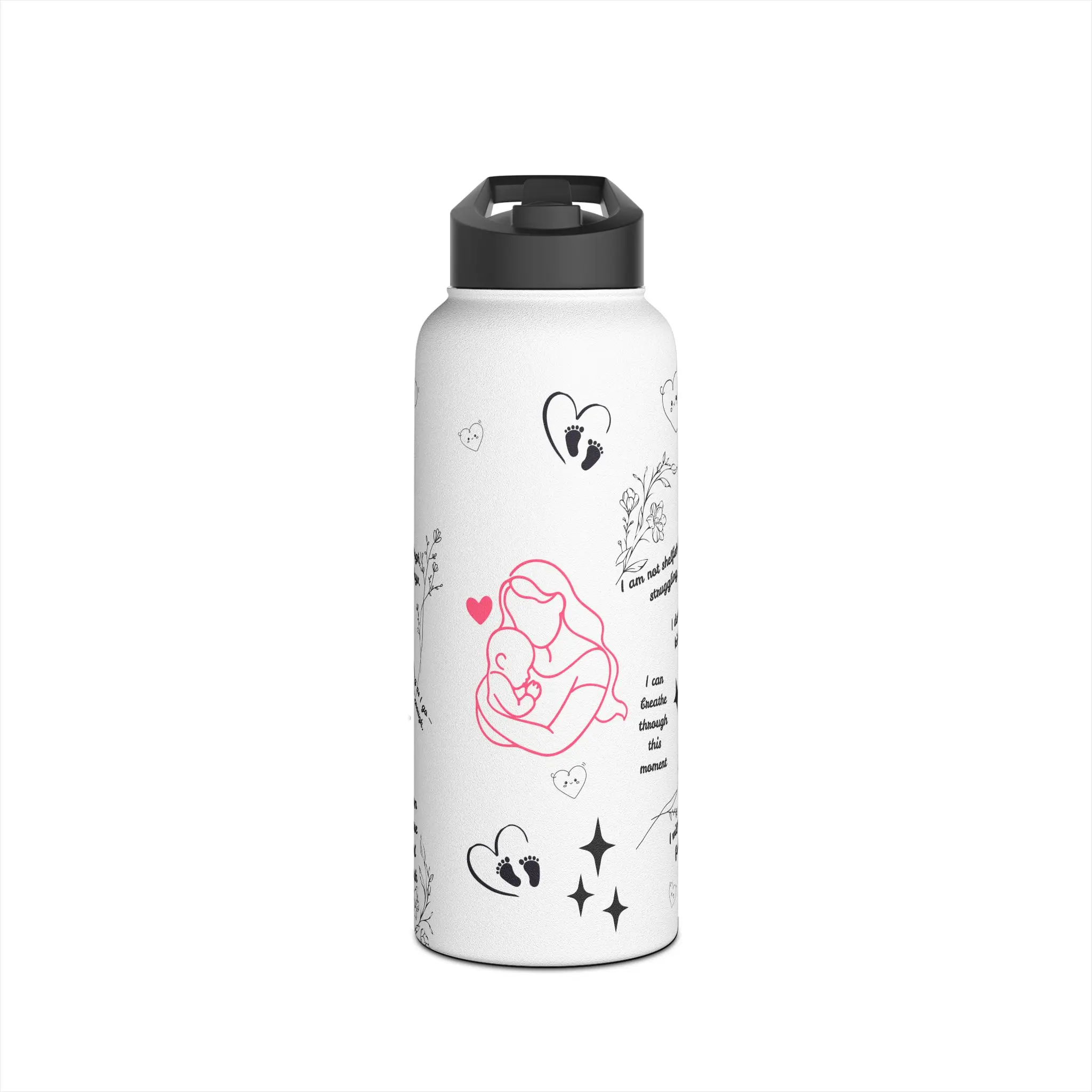 Mom Affirmations Hopeful Stainless Steel Water Bottle | Positive Mom Sips