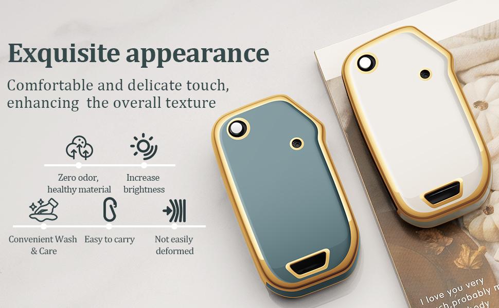 for Kia Key Fob Cover Flip Car Key Case fits K5 LX Seltos S LS Sorento Soul Sportage NIRO Forte LXS FE, Car Protection Cover
