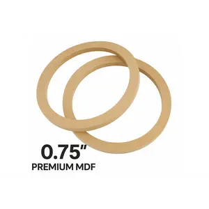 10 in Premium MDF" Subwoofer Spacer Ring - Premium MDF Pair
