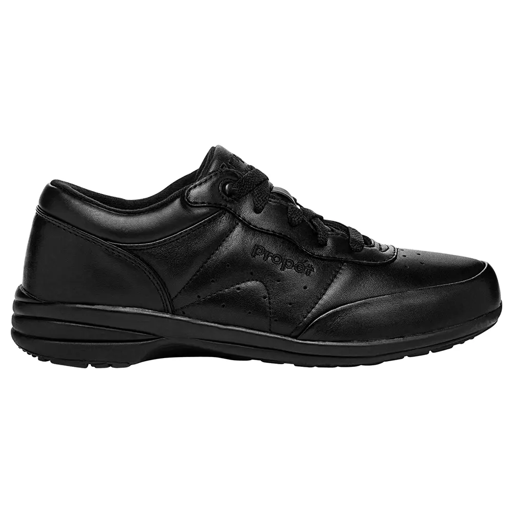 Propet Womens Washable Walker Walking Walking Sneakers Shoes - Black