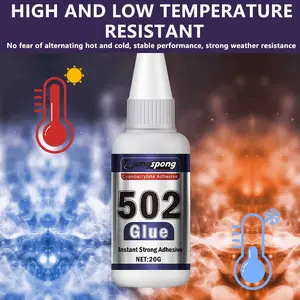 Multifunctional 502 Strong Adhesive Glue, Precision Dropper Included, Cements Metal Plastic Ceramic, Handmade Repair, Durable No Trace
