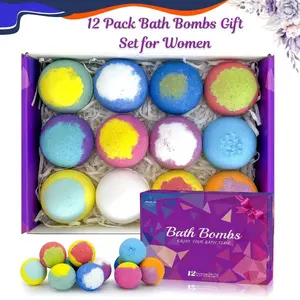 12PCS Bath Bombs Gift Set – Relaxing Spa Bubble Bath for Women, Perfect Birthday & Mother’s Day Gift