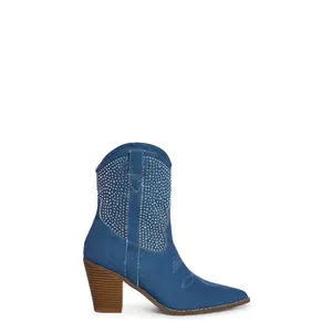 Cowgirl Ways Western Boots - Blue