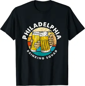 Philadelphia Drinking Squad Pennsylvania Craft Beer PA T-Shirt - Jessicabal Shop 78B09HTTBLT2
