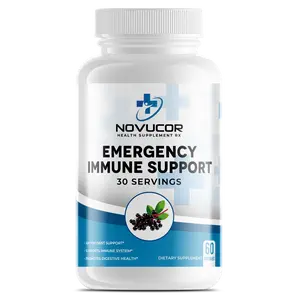 Emergency Immune Support (Elderberry) - Natural Support with Elderberry for Enhanced Immune Function Healthcare Fitness Supplement Dietary Vitamin Edible immunity booster