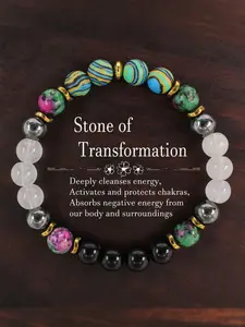 Stone of Transformation Bracelet, Natural Crystal Bracelet, Healing Crystal Bracelet, Unisex Jewelry for Party, Daily Clothing Decor, Trendy All-match & Exquisite Jewelry for Birthday Gift