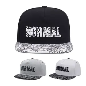 NORMAL letter Embroidery Leisure Hip Hop Hat for men masculine style Daily wear Flat edge hat
