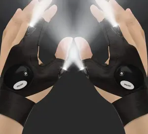 LED Flashlight Gloves, Gifts for Men Dad Him Boyfriend Husband, Cool Hands-Free Finger Lights for Camping Fishing Repairing, Father’s Day Christmas Birthday Gift
