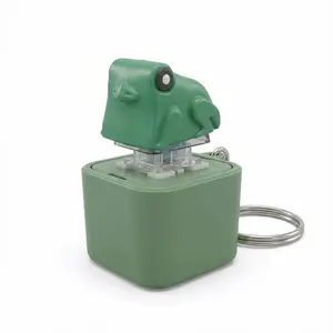 Frog Croaking Fidget Toy Keychain - Sensory Stress Relief with Colorful Lights & Sound. Fun Anxiety Squeeze Toy for Adults Kids. Portable Gift Idea