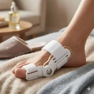 Adjustable Foot Corrector Toe Separator, Breathable Sleep Daily Bunion Relief Sleeve, Soft Lightweight Full-Foot Support for Comfort & Pain Relief, Portable Non-Slip Correction Device