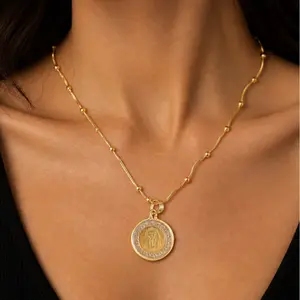 Trendy vintage Pharaoh Legacy Coin Necklace