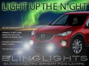 For 2013 2014 2015 Mazda CX-5 Xenon Halogen Fog Lamps Driving Lights Foglamps Foglights Kit