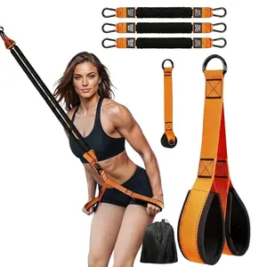 225lbs Heavy-Duty Bodyweight Resistance Trainer Full-Body Workout Kit For Arms Core & Shoulders Fitness Equipment For Home & Gym