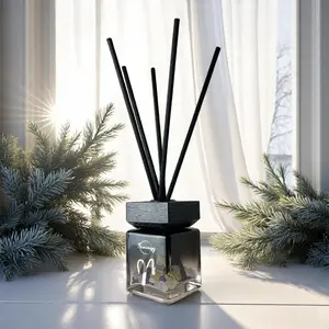 Aries Zodiac Crystal-Enhanced Reed Oil Diffuser, Arctic Winds Scent, 100ml