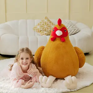 IKASA Giant Chicken Stuffed Animl Plush Toy,Big Large Jumbo Soft Toys,25.5" Huge Size Cute Fluffy Plushy Oversized Fat Plushie,Gifts for Kids