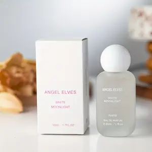 White Moonlight Eau de Toilette for Women 50ml/1.7fl.oz, Parisian style, top notes of Orange Bergamot, middle notes of Cherry Blossom, base notes of Green Tea Eau de Toilette
