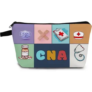 CNA Present CNA Cosmetic Bag Certified Nursing Assitant Organizer Bag with Zipper Graduation Present for Certified Nurses Women