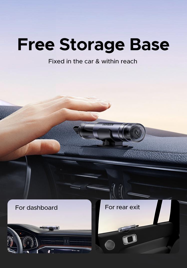 (Buy 1 Get 1 Free) UGREEN 2-in-1 Seatbelt Cutter and Window Breaker,Car Hammer Seatbelt Cutter Window Breaker Emergency Escape Tool, Safehammer Glass Breaker for New Cars,Black，TikTokShopBlackFriday ,TikTokShopHolidayHaul