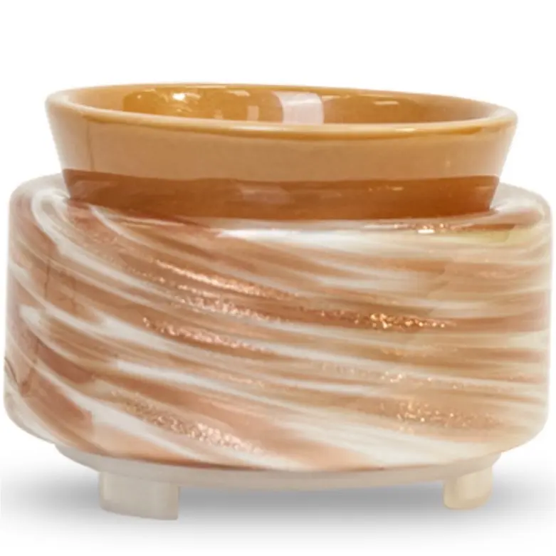 Tan Art Glass Home Fragrance Accessory, Aroma Scent Freshener for Home Use