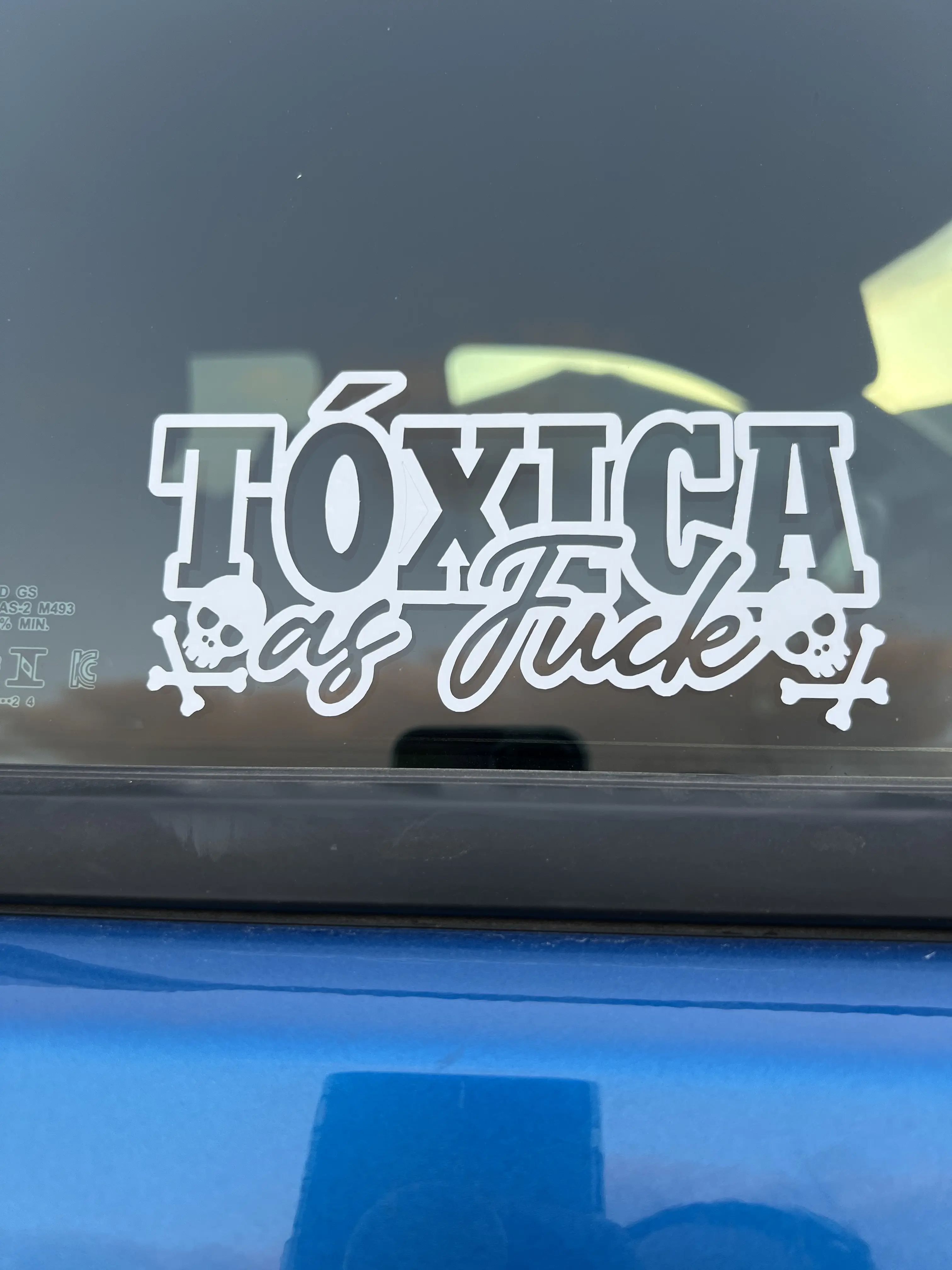 "TOXICA AF" Vinyl Decal for Car/Window/Water Bottle/Laptop