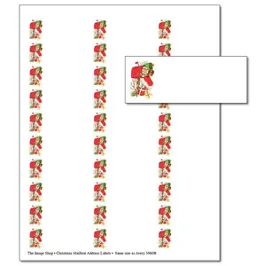 Christmas Mailbox Holiday Address Labels - 150-Pack - Print Your Own (oalx933) - Holiday Printable Labels