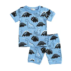 Ma&Baby Toddler Baby Boys Pajamas Cotton Summer 2 Piece Pjs for Boy Jammies Dinosaur Train Sleepwear Short Sets