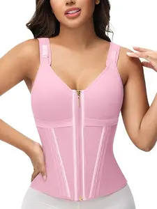 Kaelin Women's Shapewear Top with Built-in Bra, Girdle Design, Adjustable Shoulder Straps for Workouts