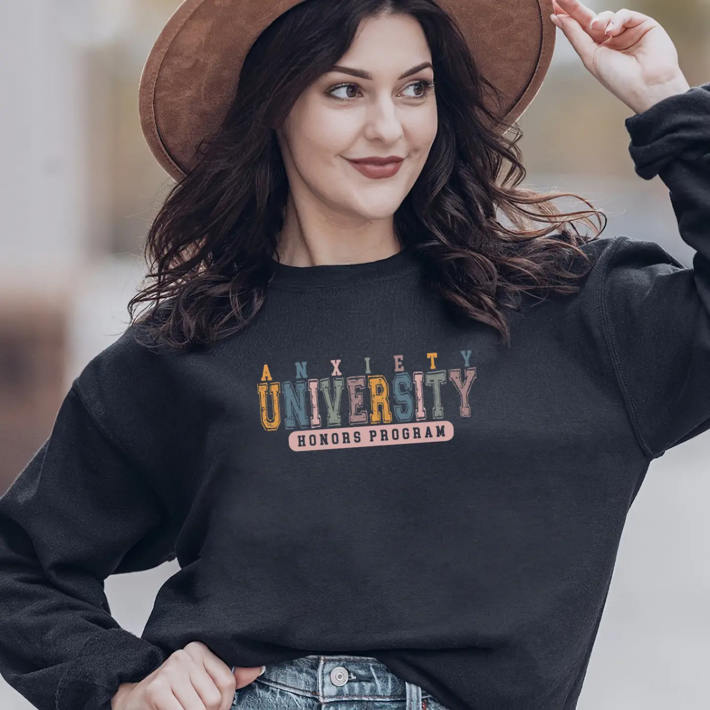 Anxiety University Honors Program Sweatshirt, Mental Health Sweatshirts, Anxiety Sweaters, Adhd Sweater, Mental Health Awareness Gift, Sarcastic Saying Sweater