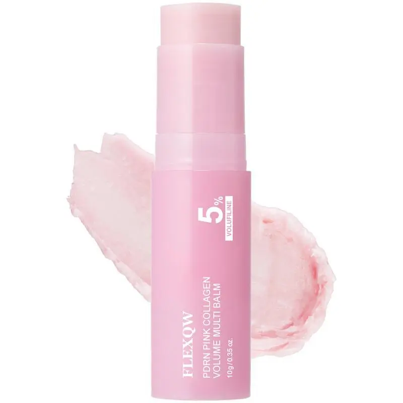 PDRN Collagen Multi Balm Stick 0.35 oz (10g), Korean Hydrating Face Balm for Eyes, Neck & Lips Compact Daily, Lip Balms, Lip Care Routine homeessentials backtoschool