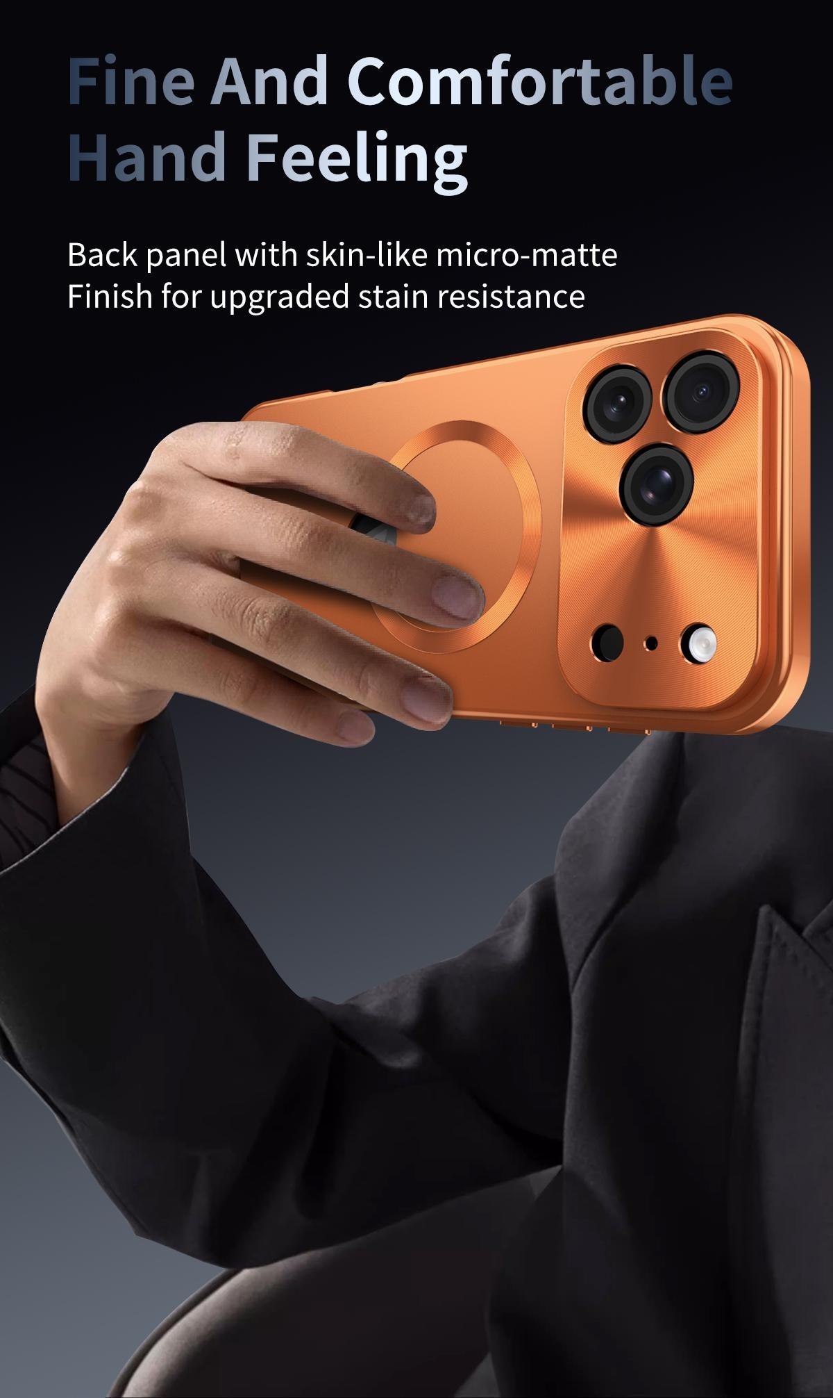 Platic Back [Not All Metal  PC Back] Metal Frame, ip 17 Pro Max CaseFull Coverage Privacy Screen Lens Protection Magnetic TPU Back International Warranty Phone Cases phone case 17 pro max