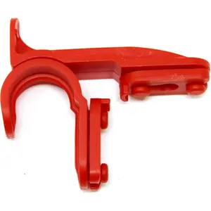 New Plastic Latch Set Kit for Solar Group Standard Mailbox Repair Latch Kit (1, Red)